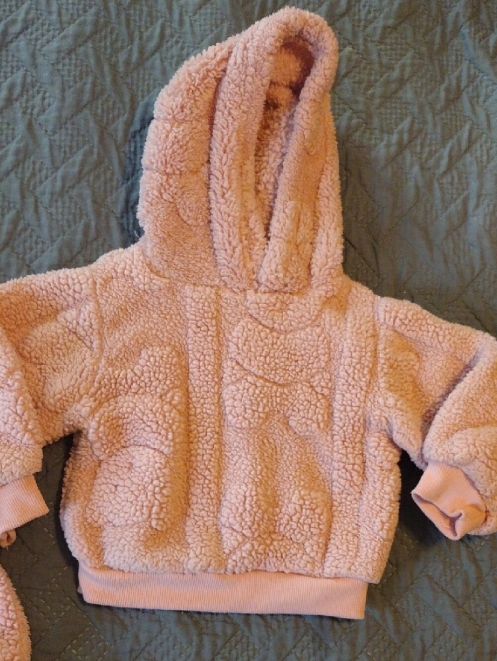 Cozy Pink Sherpa Hoodie Set - Picture 2 of 9